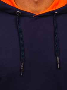Sudadera con capucha para hombre azul oscuro Bolf 145369