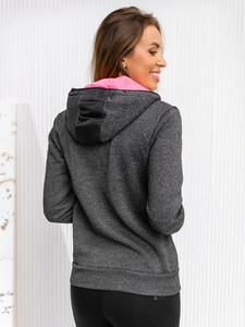 Sudadera con capucha para mujer color negro Bolf KSW4001A1