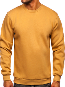 Sudadera gruesa sin capucha para hombre marrón Bolf 2001