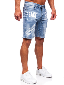 Pantalón corto vaquero para hombre azul claro Bolf MP0259BC