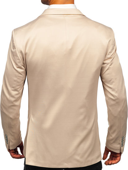 Hombre Blazer elegante Beige Bolf 022