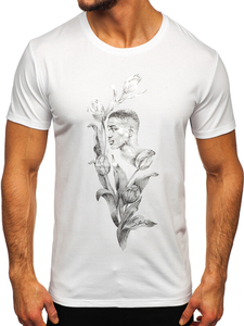 Camiseta estampada para hombre color blanco Bolf Y70052