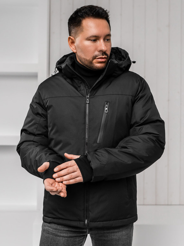 Chaqueta de invierno para hombre negro Bolf 91M9901A1
