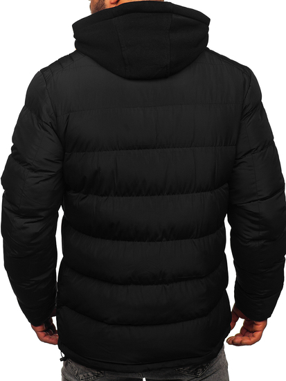 Chaqueta acolchada de invierno para hombre negro Bolf 7145