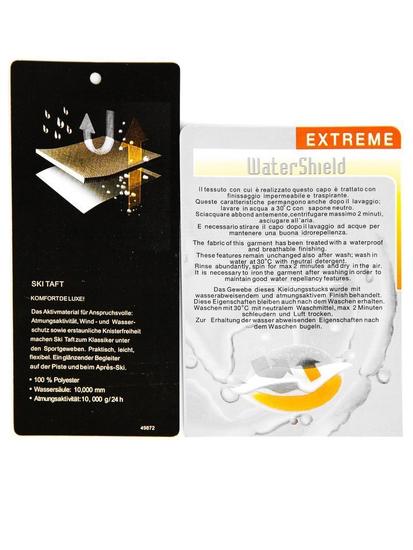 Chaqueta de invierno de esquí para hombre negro y verde Bolf 1910