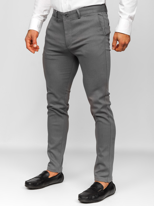 Pantalón chino para hombre gris Bolf 5000-3