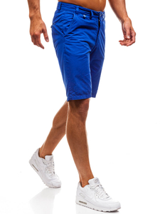 Shorts azules de algodón para hombre Bolf 3026