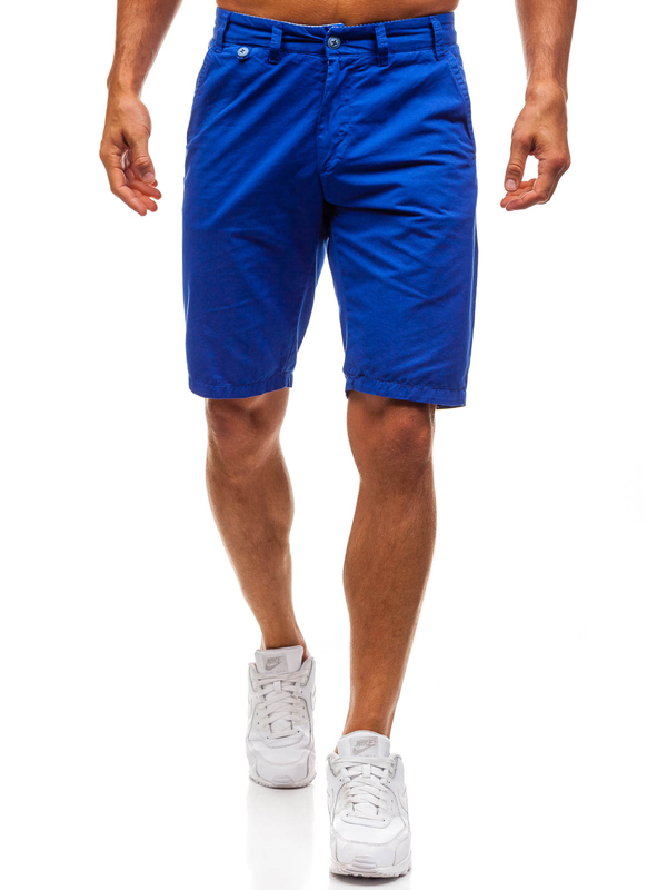Shorts azules de algodón para hombre Bolf 3026