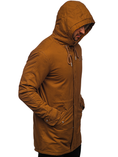 Chaqueta de invierno parka para hombre camel Bolf EX838