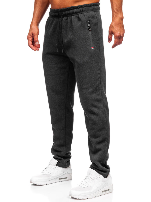Pantalón grueso de chándal para hombre grafito Bolf JX6278