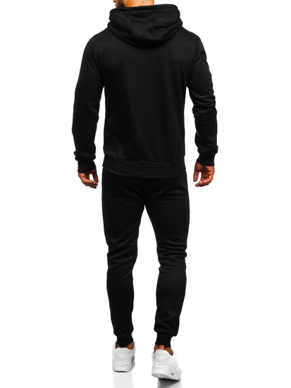 Chándal con capucha para hombre negro Bolf 10386