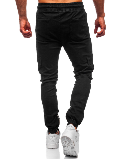 Pantalón jogger cargo para hombre color negro Bolf 0858