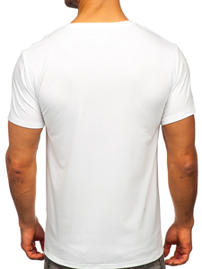 Camiseta estampada para hombre color blanco Bolf Y70008