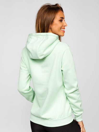 Sudadera tipo canguro para mujer menta claro Bolf W02B