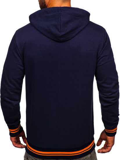 Sudadera con capucha para hombre azul oscuro Bolf 145369