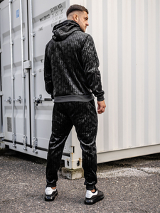 Chándal de hombre de terciopelo negro Bolf 3B113A2