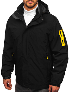 Chaqueta deportiva de primavera/invierno 2en1 para hombre negro Bolf 5M3263