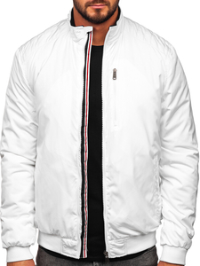 Chaqueta de entretiempo para hombre blanco Bolf 1907