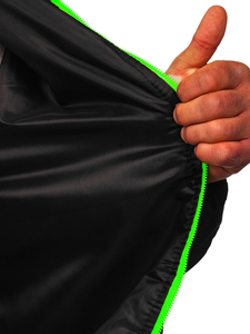 Chaqueta acolchada de entretiempo para hombre color negro Bolf M10006