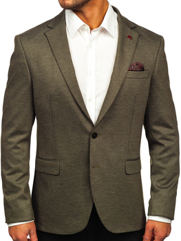 Hombre Blazer elegante Khaki Bolf 024