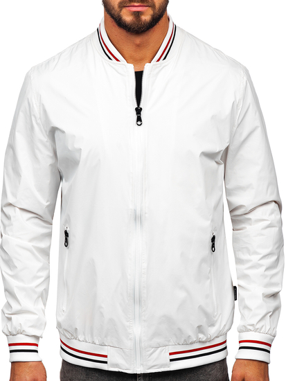 Chaqueta bomber de entretiempo para hombre blanco Bolf 7147
