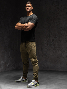 Pantalón jogger de chándal para hombre caqui Bolf XW01-C