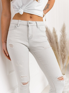 Pantalón vaquero para mujer gris claro Bolf WL2119