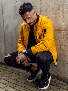 Chaqueta de entretiempo bomber para hombre camel Bolf MY-01