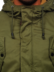 Chaqueta de invierno parka para hombre verde Bolf 1794