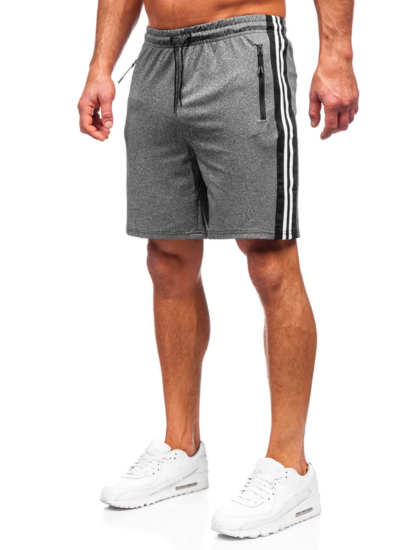 Pantalones cortos de chándal para hombre grafito Bolf 68005