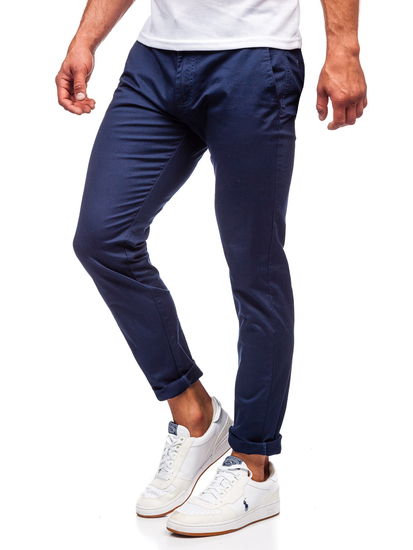 Pantalón chino para hombre azul oscuro Bolf KA6807-11