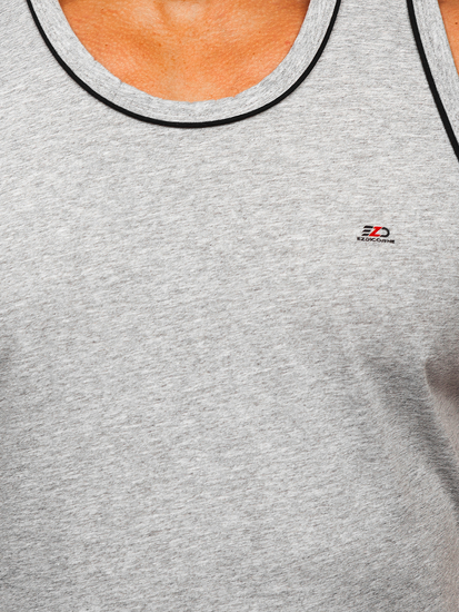 Camiseta de tirantes anchos gris Bolf 14276