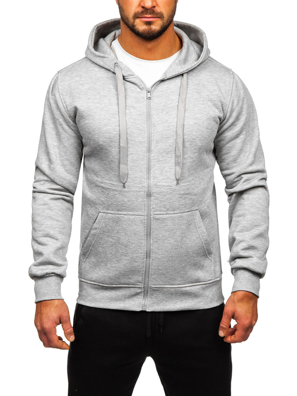 Chándal con capucha para hombre gris Bolf D004
