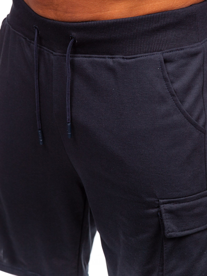 Pantalones cortos cargo para hombre Azul oscuro Bolf 8K1505
