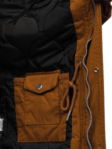 Chaqueta de invierno parka para hombre camel Bolf EX838