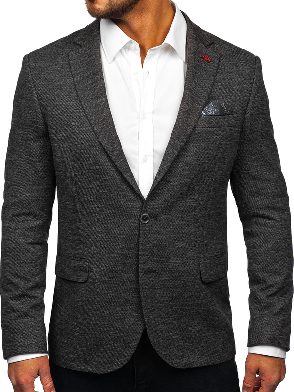 Hombre Blazer elegante Antracita Bolf 021