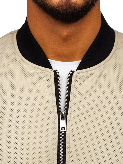 Chaqueta de cuero para hombre crudo Bolf 6124