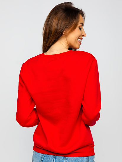 Sudadera para mujer rojo Bolf W01