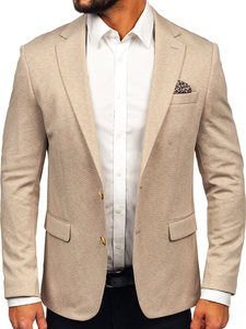 Americana casual para hombre beige Bolf 24401
