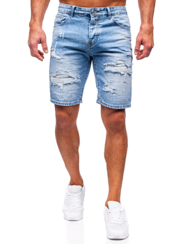 Pantalón corto vaquero para hombre azul oscuro Bolf RJ951