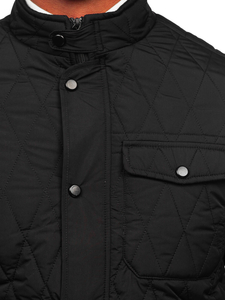 Chaqueta acolchada de entretiempo para hombre color negro Bolf 22M19