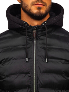 Chaqueta de entretiempo para hombre negro Bolf 5332