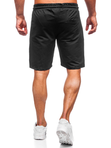 Pantalón corto de chándal para hombre negro Bolf 192523