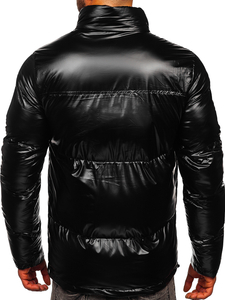 Chaqueta acolchada de invierno para hombre negro Bolf 1188