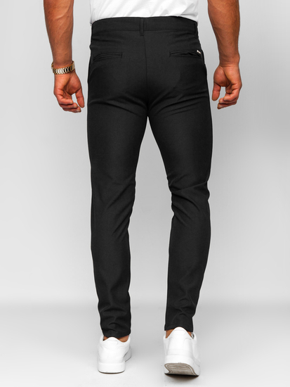 Pantalón chinos de tela para hombre negro Bolf 0031