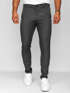 Pantalón chinos de tela para hombre grafito Bolf 0041