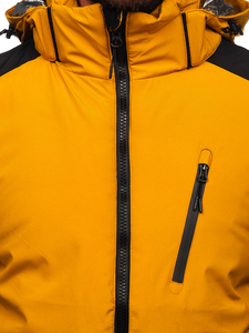 Chaqueta de invierno de esquí para hombre color camel Bolf 6576