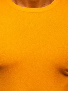 Suéter básico para hombre color amarillo Bolf YY01