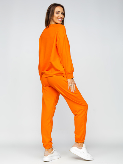 Chándal de dos piezas con parches para mujer naranja Bolf 52308