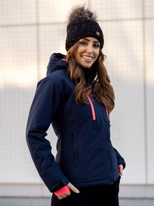 Chaqueta deportiva de invierno para mujer azul oscuro Bolf HH012